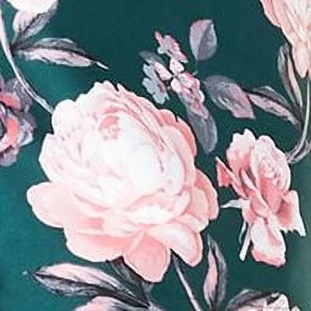 Crystal dolls sleeveless floral print dress in green/pink size 9 - Picture 3 of 3